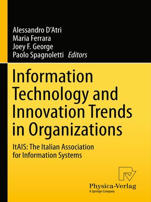 cover image of Information Technology and Innovation Trends in Organizations